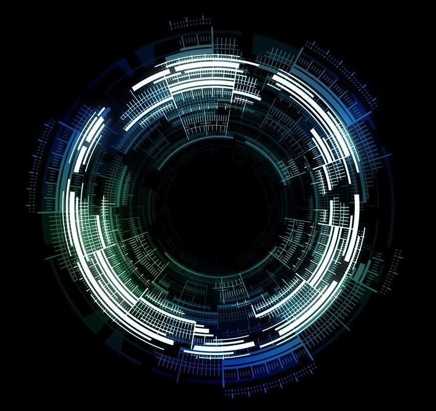 circle, technology, abstract